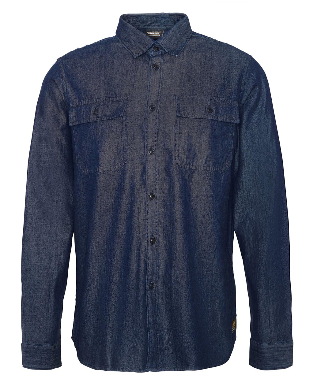 Men's Barbour International Dalston Denim Overshirt - Chambray