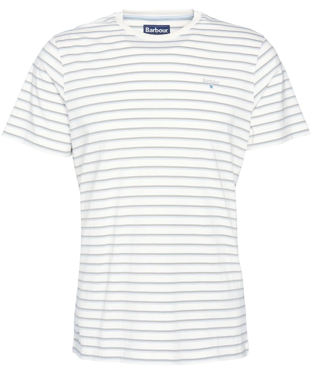 Men's Barbour Ponte Stripe T-Shirt - Ecru