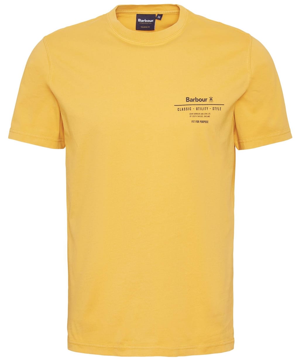 Men's Barbour Hickling Short Sleeve Cotton T-Shirt - Honey Gold 
