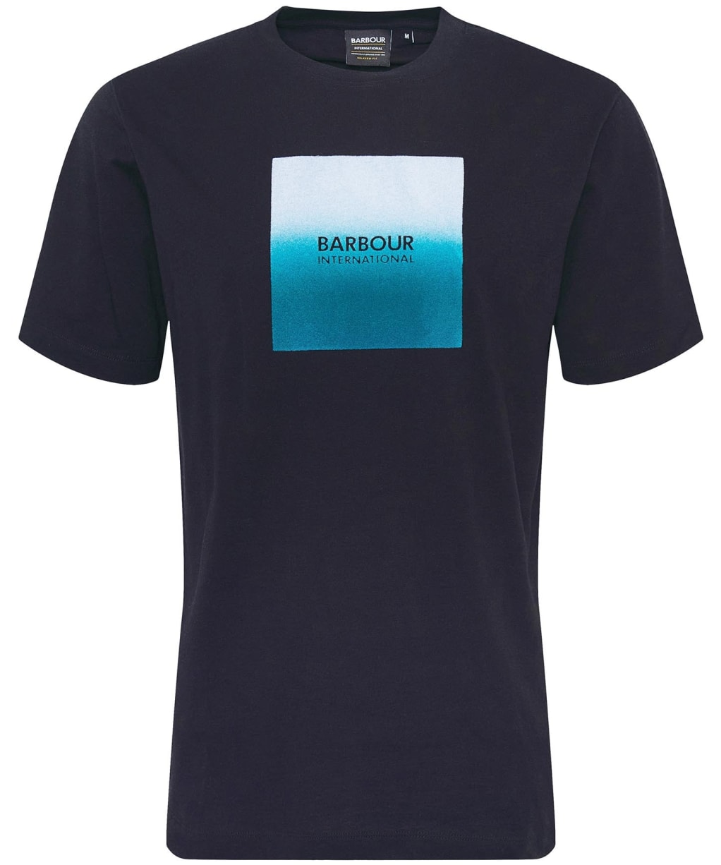 Men's Barbour International Ombre Block Cotton T-Shirt - Black