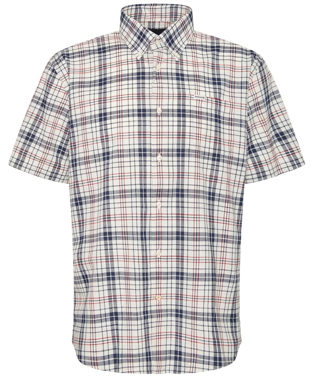 Men's Barbour Drafthill Short Sleeve Shirt - Navy