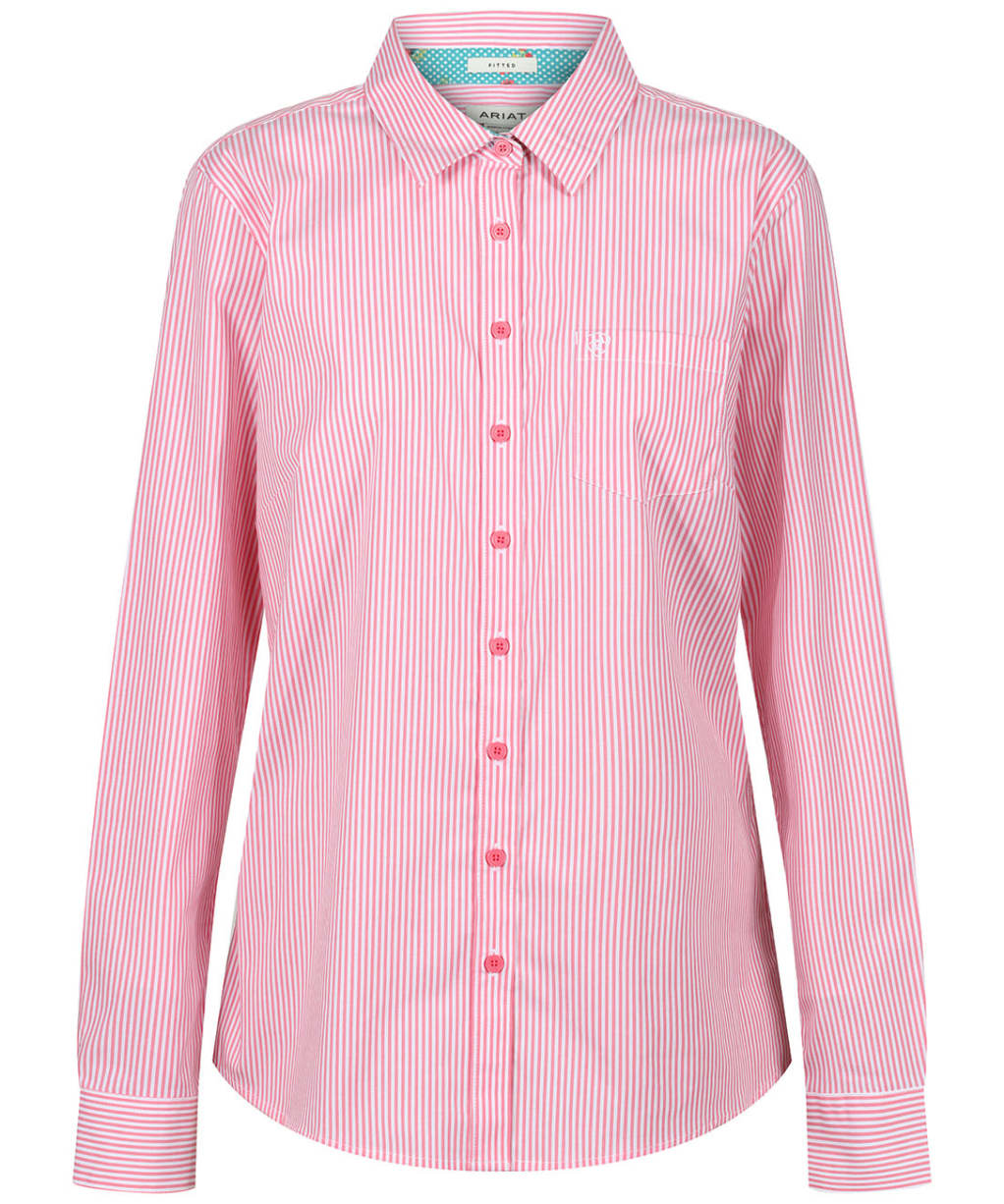 Women’s Ariat Kirby Long Sleeve Shirt - Camellia Rose Stripe