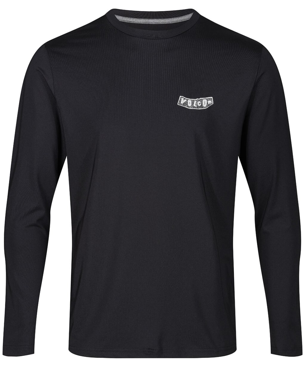 Men's Volcom Stone Pistol Long Sleeve Rash Guard - Black