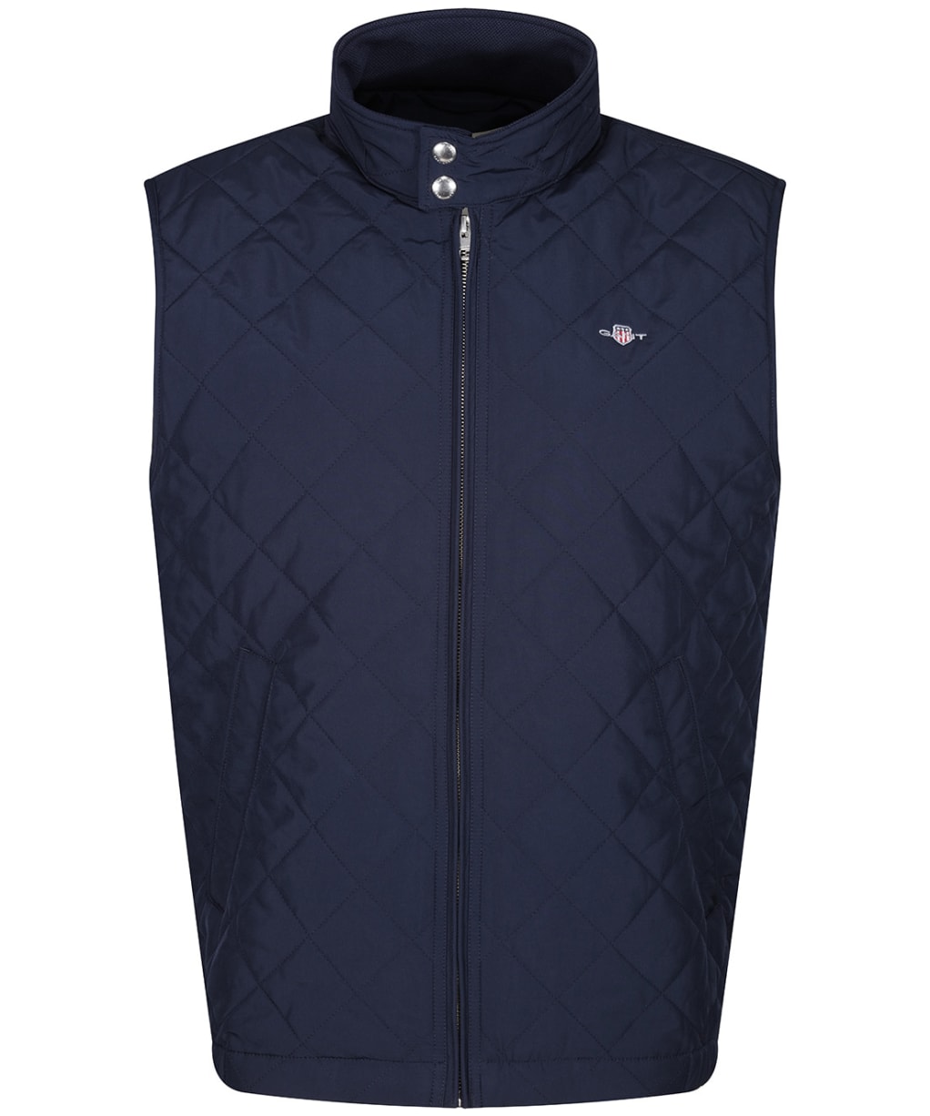 Men’s GANT Quilted Windcheater Vest - Evening Blue