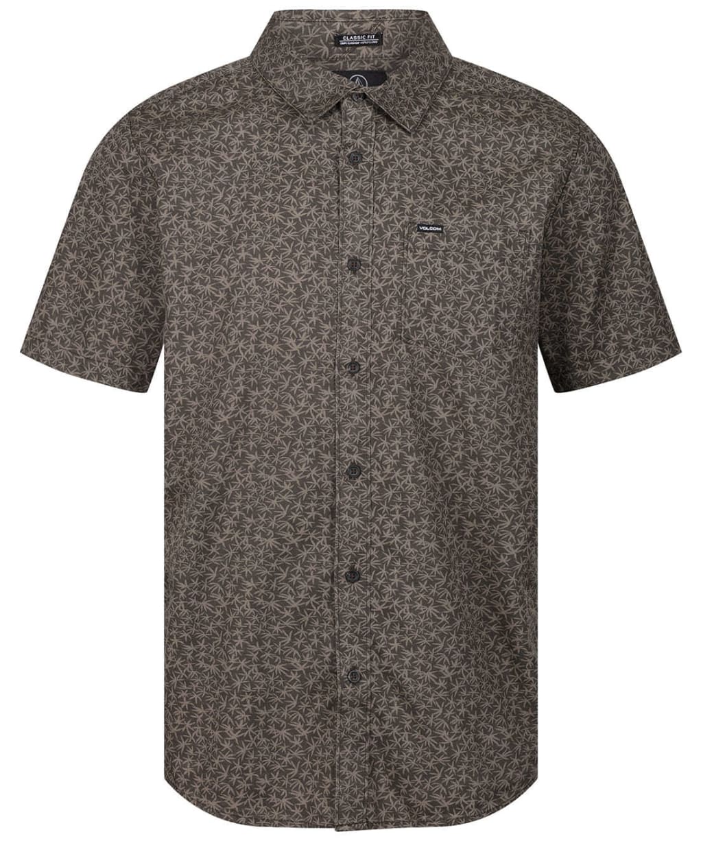 Men's Volcom Stone Mash Short Sleeve Shirt - Stealth