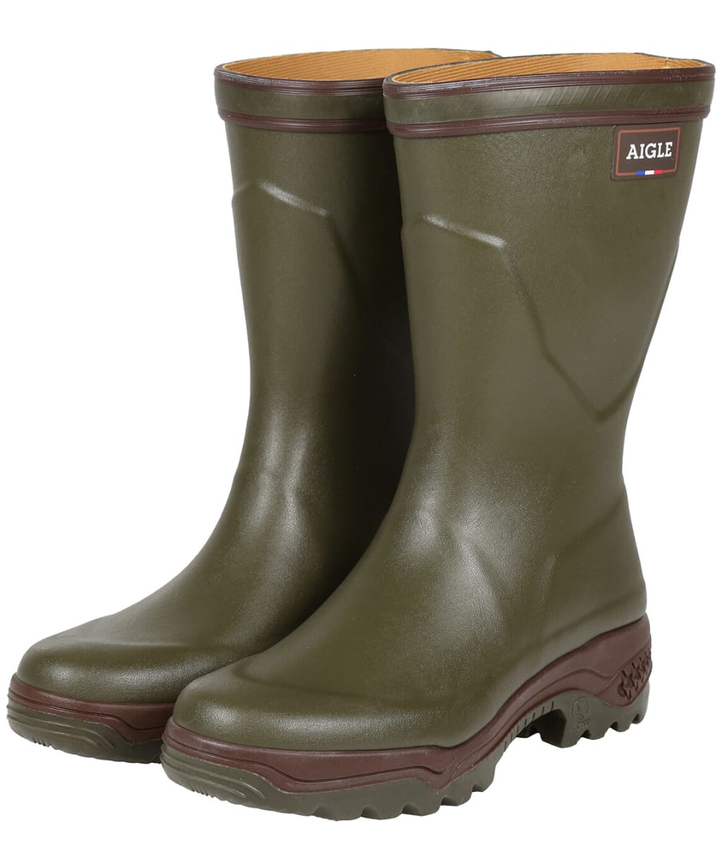 Aigle Parcours 2 Bottillon Wellington Boots - Khaki