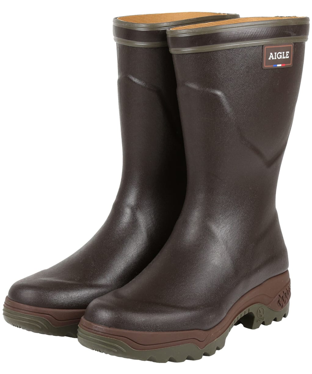Aigle Parcours 2 Bottillon Wellington Boots - Brown