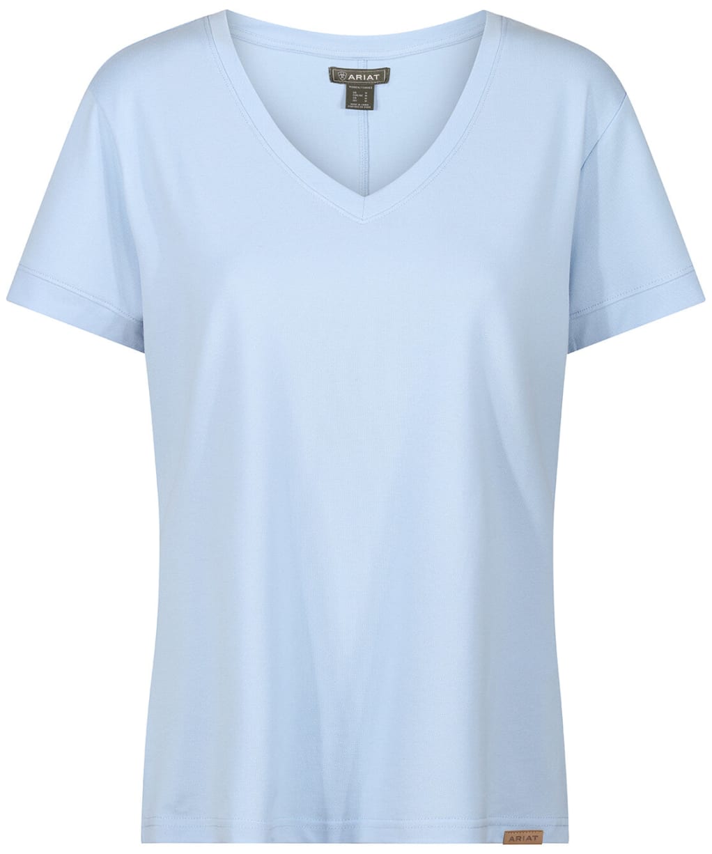 Women’s Ariat Fairford Short Sleeve T-Shirt - Chambray Blue