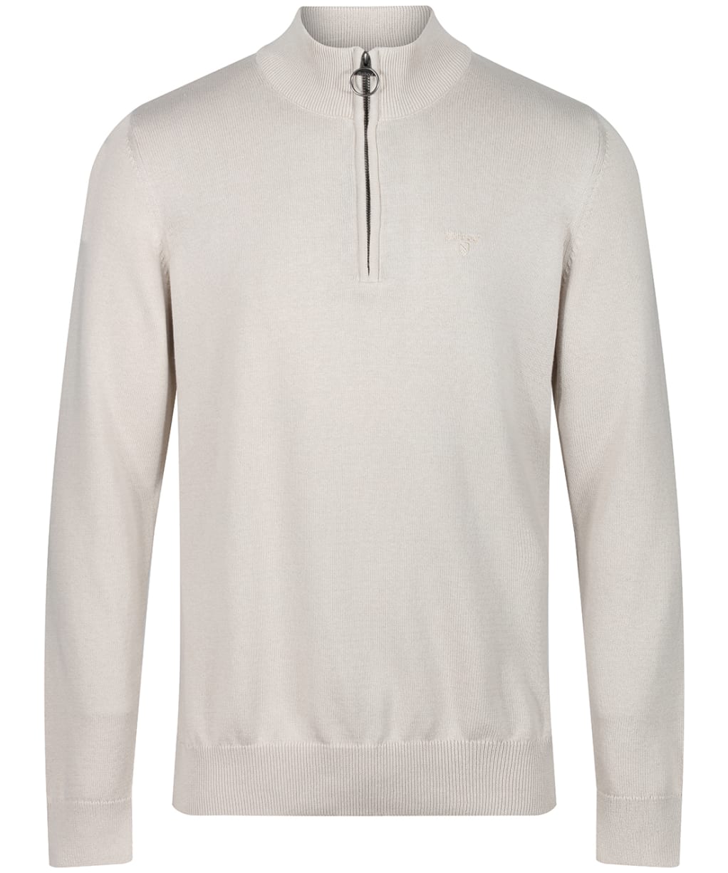 Men’s Barbour Cotton Half Zip Sweater - Mist