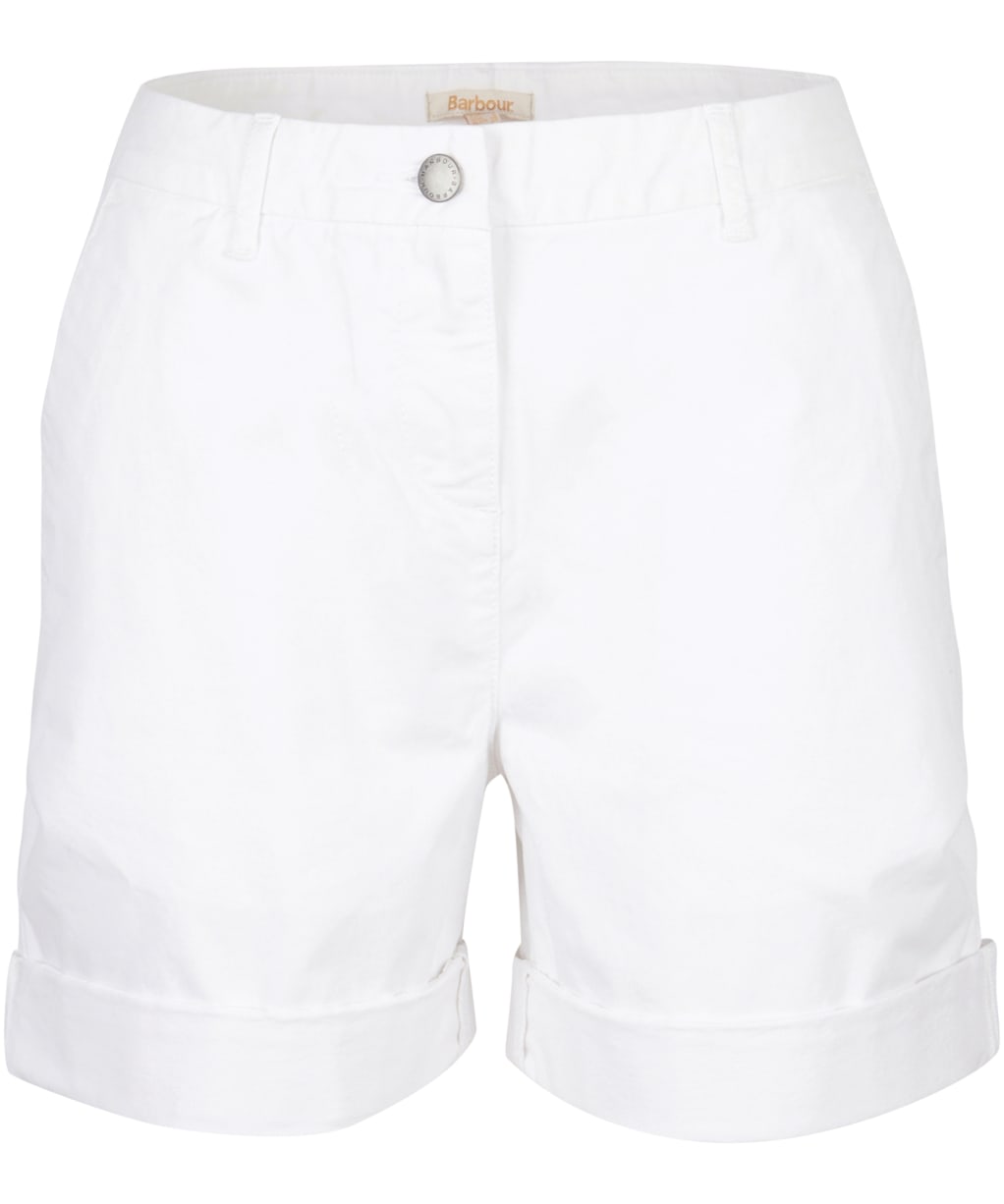Women's Barbour Chino Shorts - White
