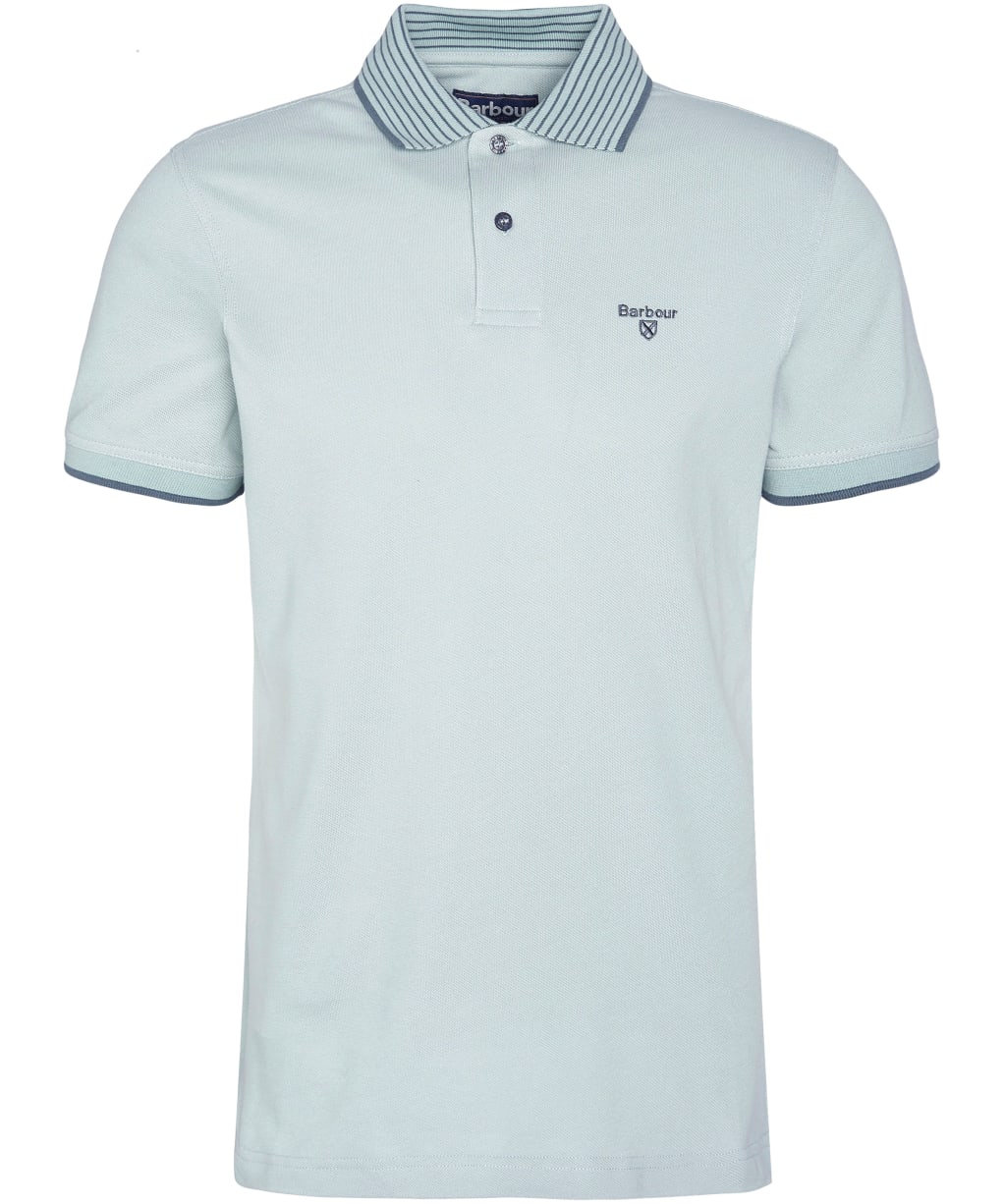 Men's Barbour Denwick Polo Shirt - Blue Chalk