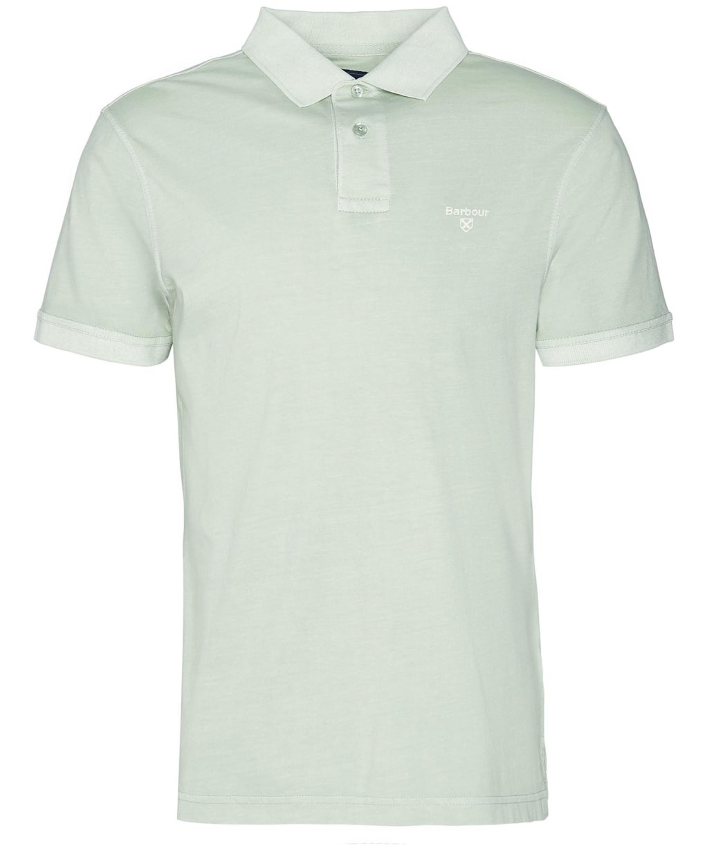 Men's Barbour Terra Dye Polo Shirt - Sea Foam