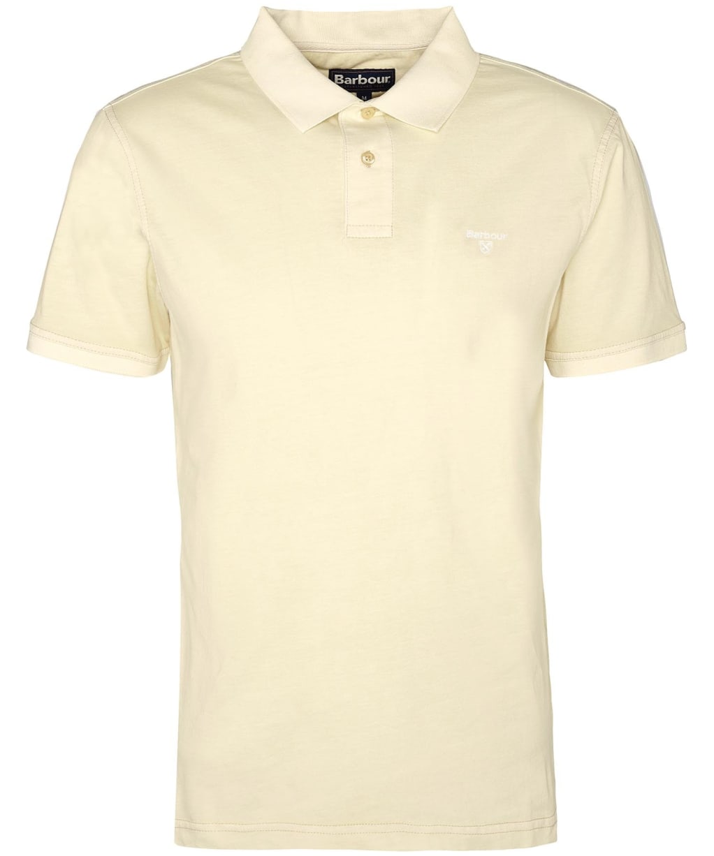 Men's Barbour Terra Dye Polo Shirt - Yellow Haze
