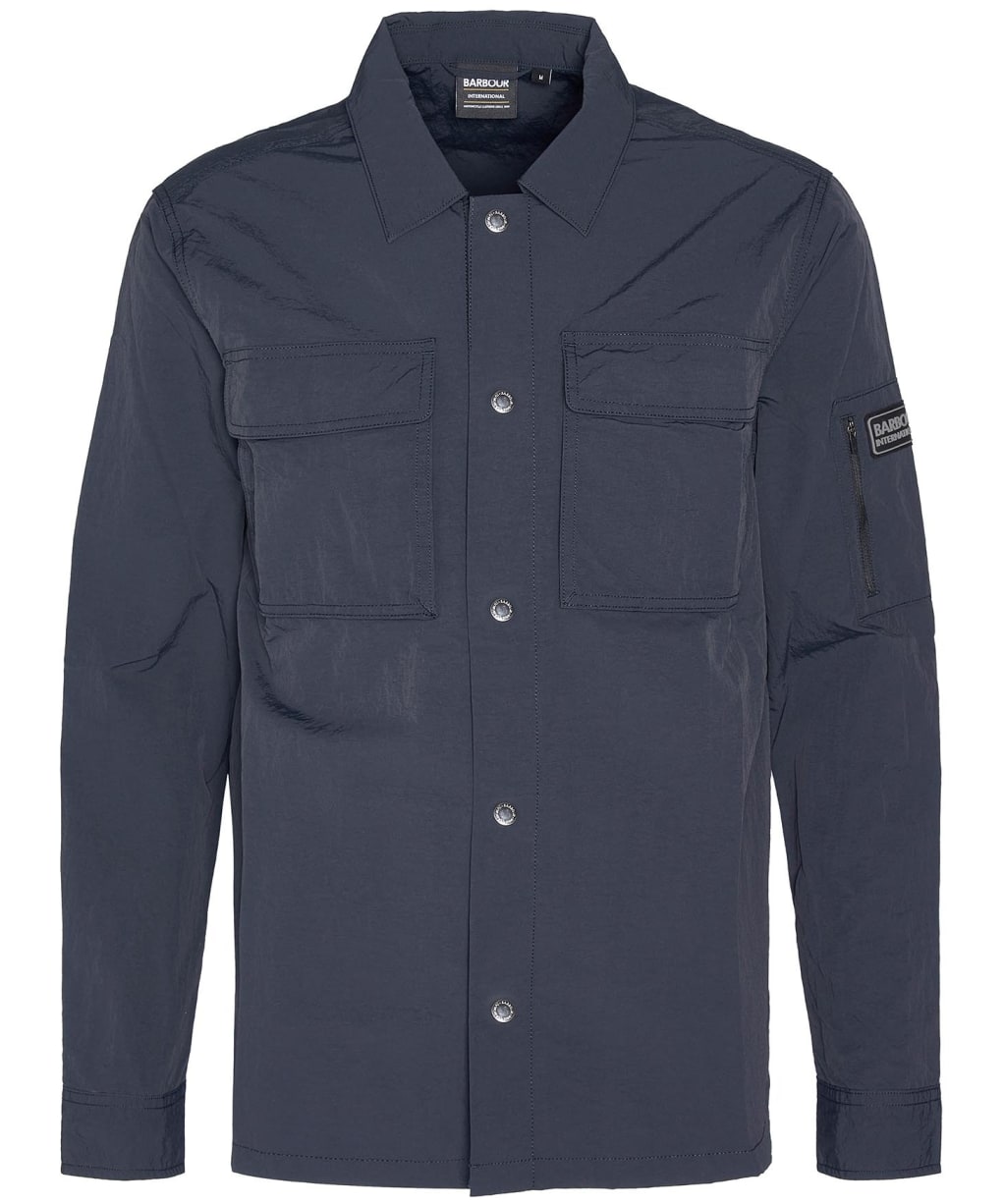 Men's Barbour International Shutter Nylon Overshirt - Dark Navy