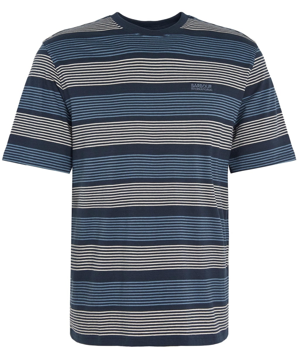 Men's Barbour International Putney Striped T-Shirt - Navy