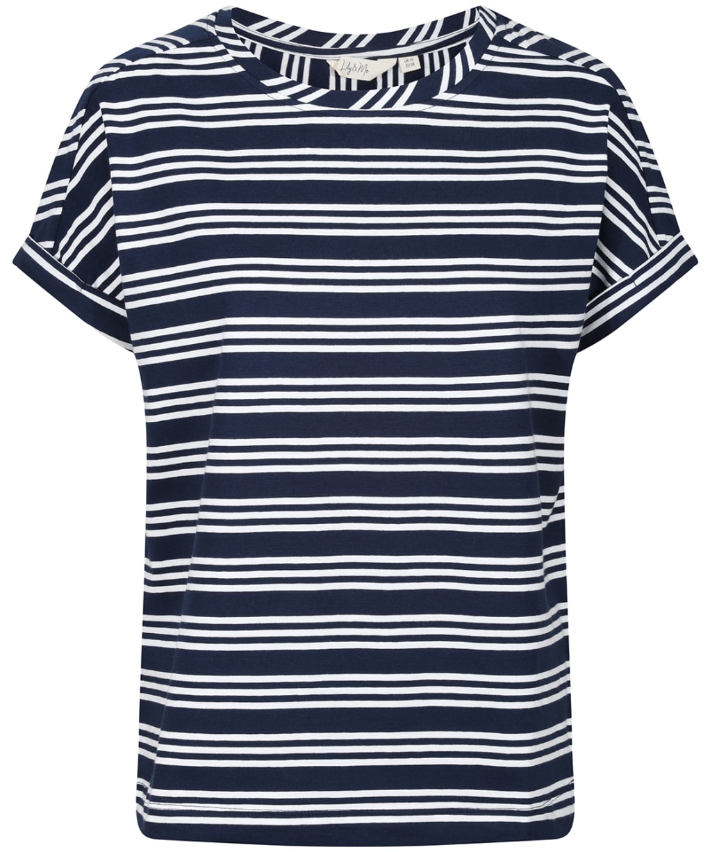 Women's Lily & Me Castaway T-Shirt - Navy / Ecru