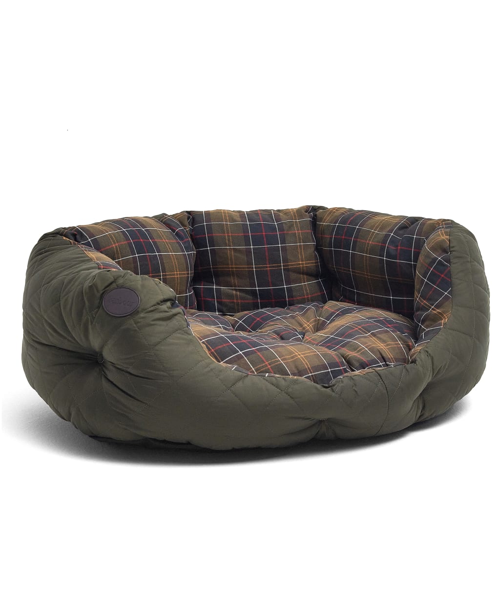 Barbour 30” Quilted Dog Bed - Olive