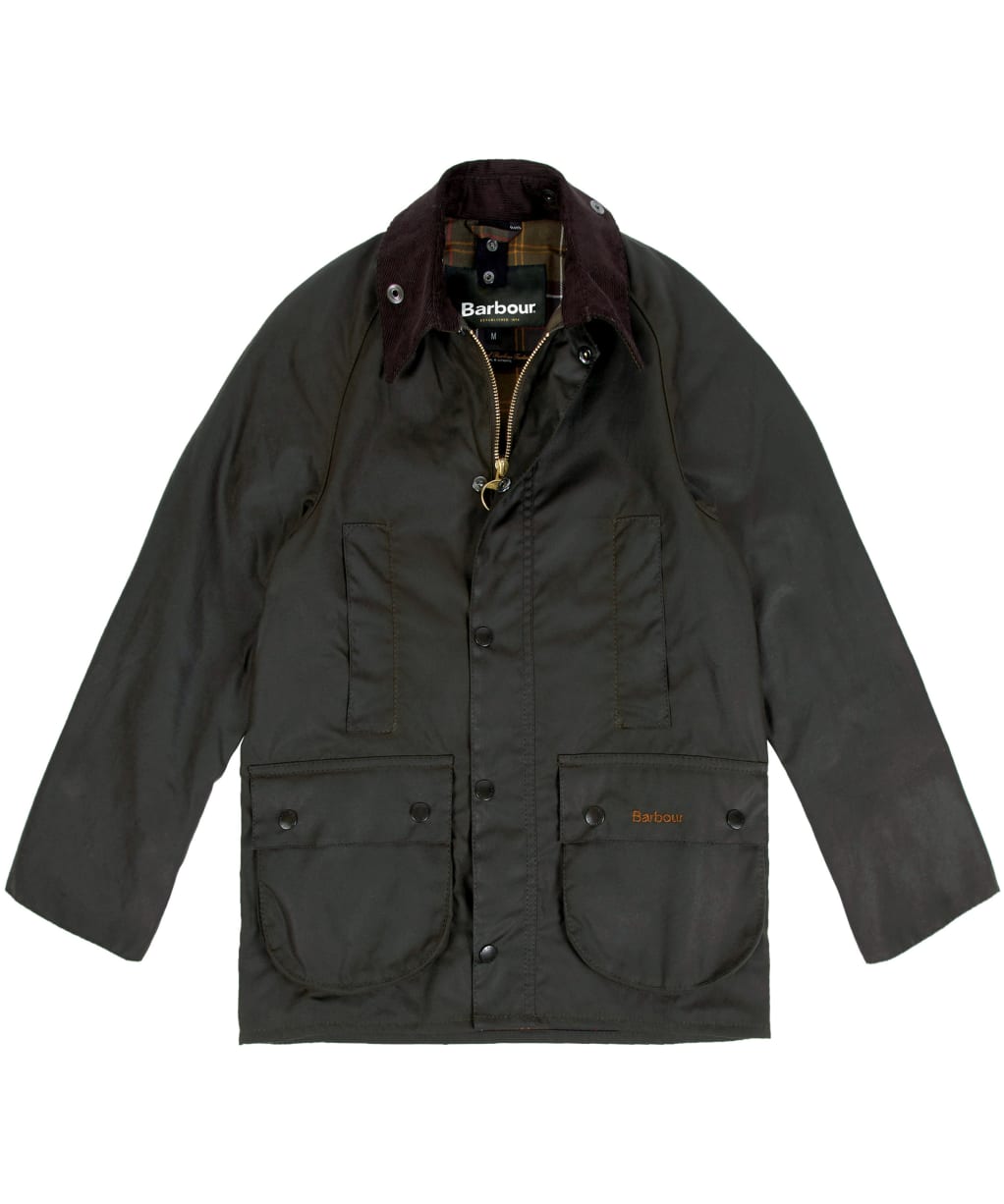 Boy's Barbour Classic Beaufort Waxed Jacket, 10-15yrs - New Olive