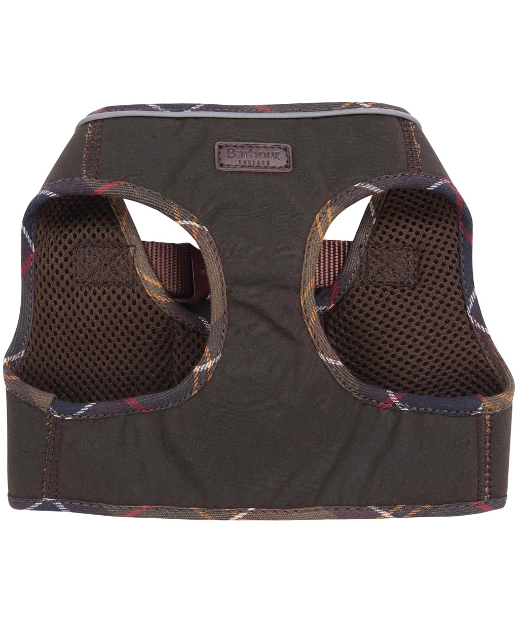Barbour Wax Step in Dog Harness - Olive