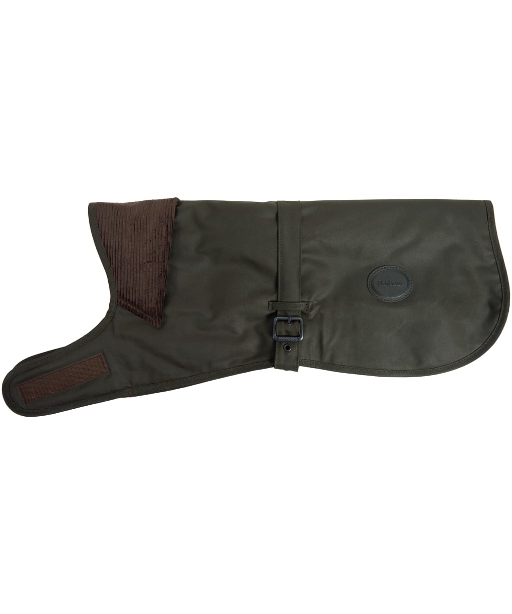 Barbour Waxed Cotton Dog Coat - Olive