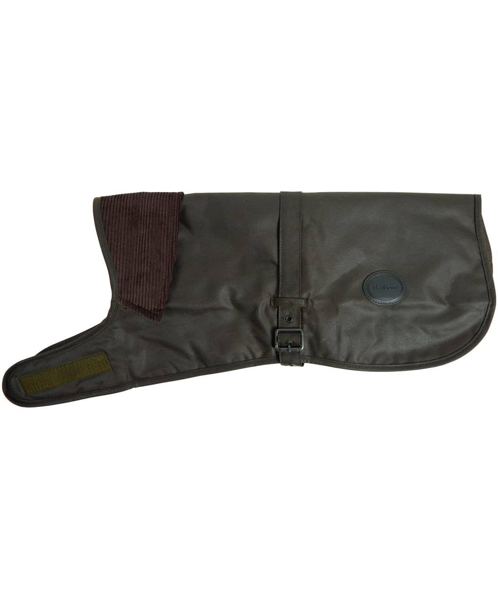 Barbour Shiny Wax Dog Coat - Olive