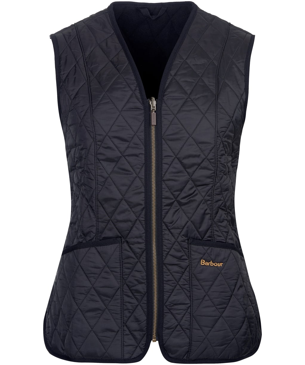 Women's Barbour Betty Fleece Waistcoat / Zip-In Liner - Black