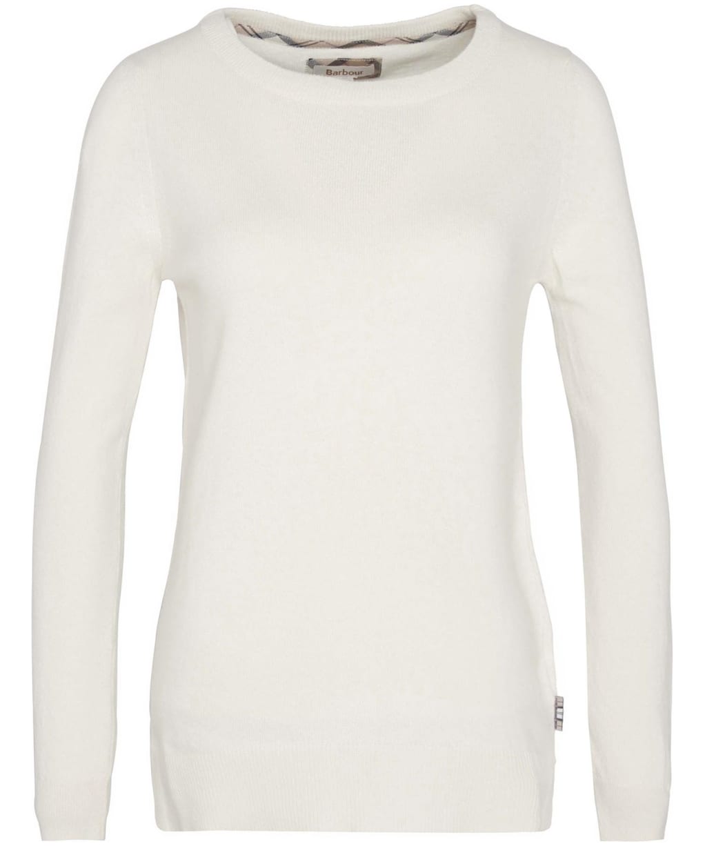 Women’s Barbour Pendle Crew Knit Sweater - ECRU/HESSIAN TAR