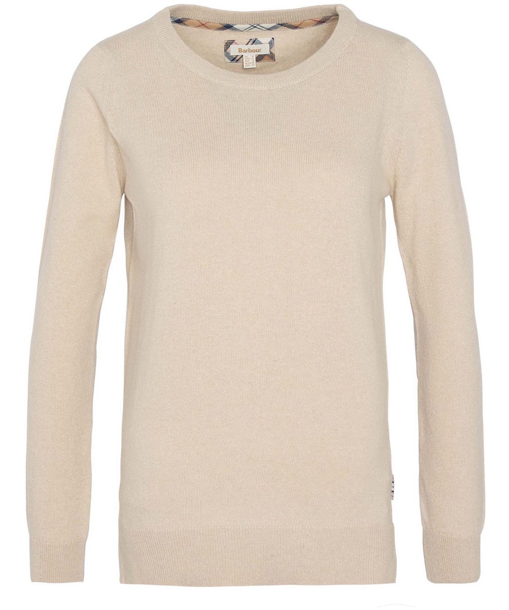 Women’s Barbour Pendle Crew Knit Sweater - HONEY/HESSIAN TA