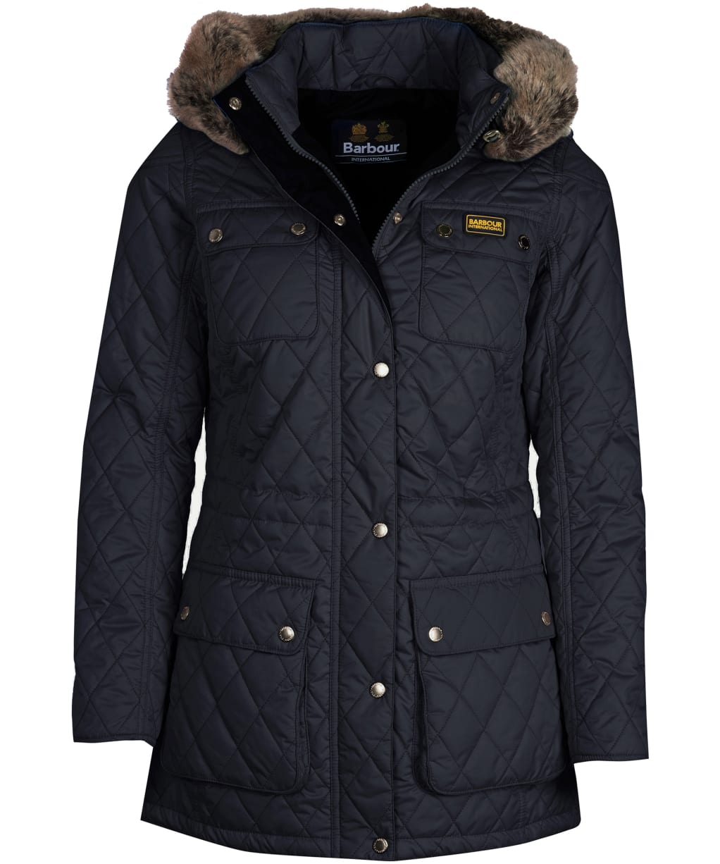 Women's Barbour International Enduro Quilted Jacket - Navy