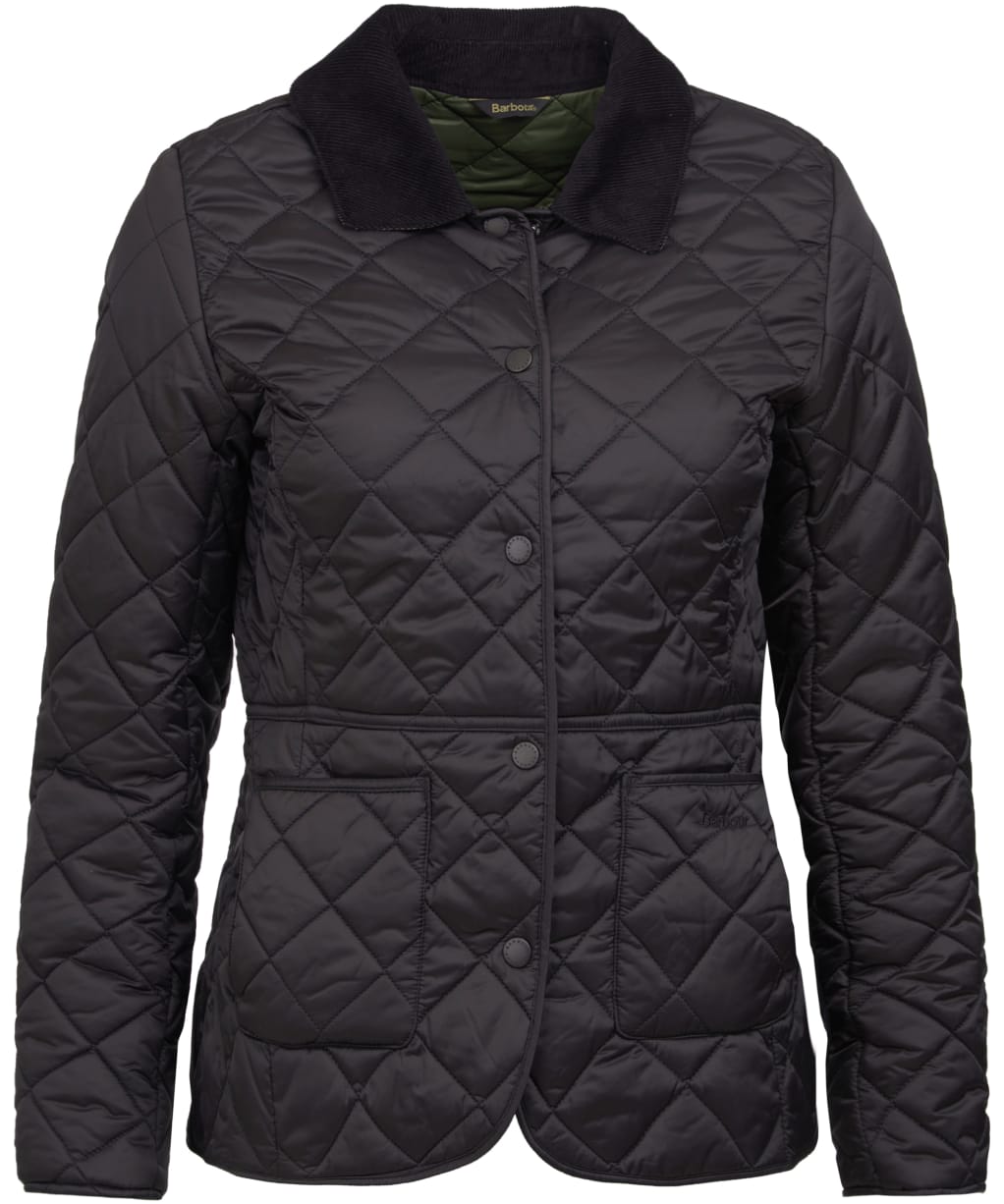 Women's Barbour Deveron Quilted Jacket - Black