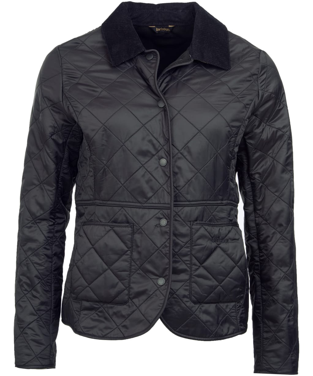 Women's Barbour Deveron Polarquilt Jacket - Black