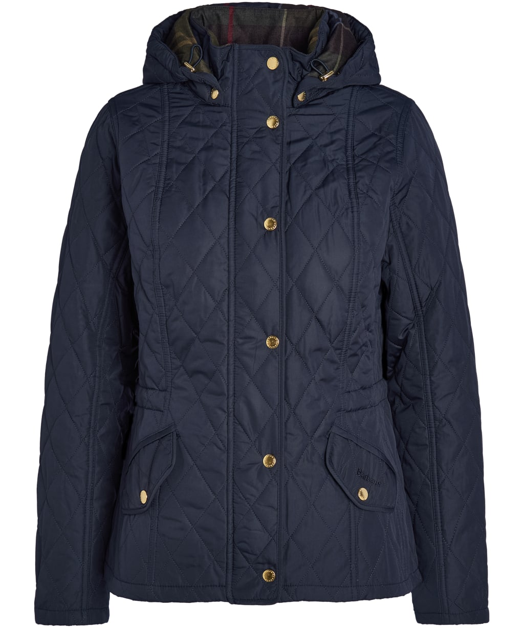 Women's Barbour Millfire Quilted Jacket - Navy / Classic