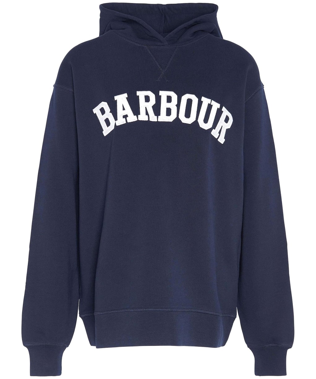 Women's Barbour Northumberland Hoodie - Navy / White