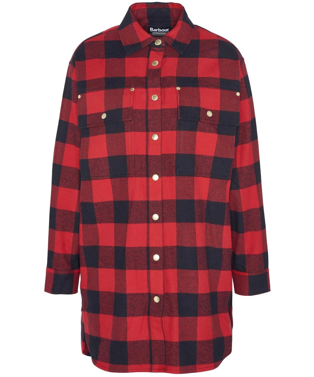 Serova Overshir - Scarlet Check