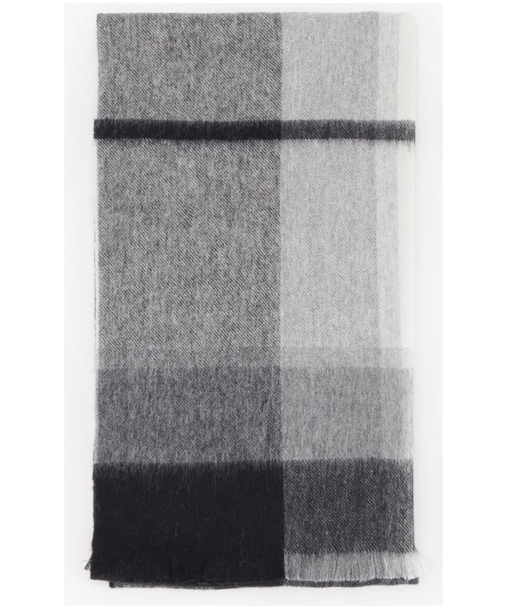 Women's Barbour Rosefield Tartan Scarf - MONOCHROME 2