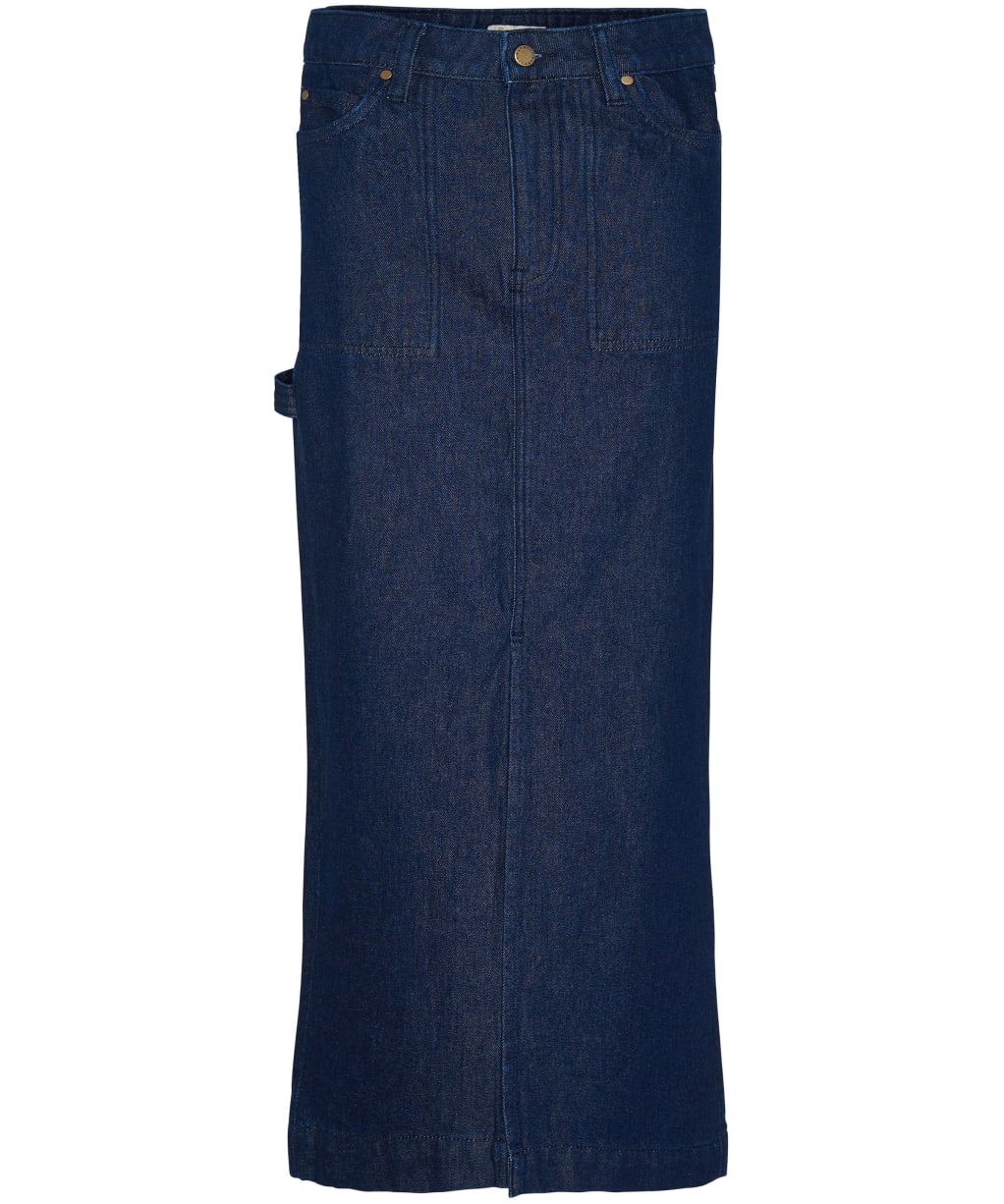 Cassie Midi Sk - Dark Indigo Wash
