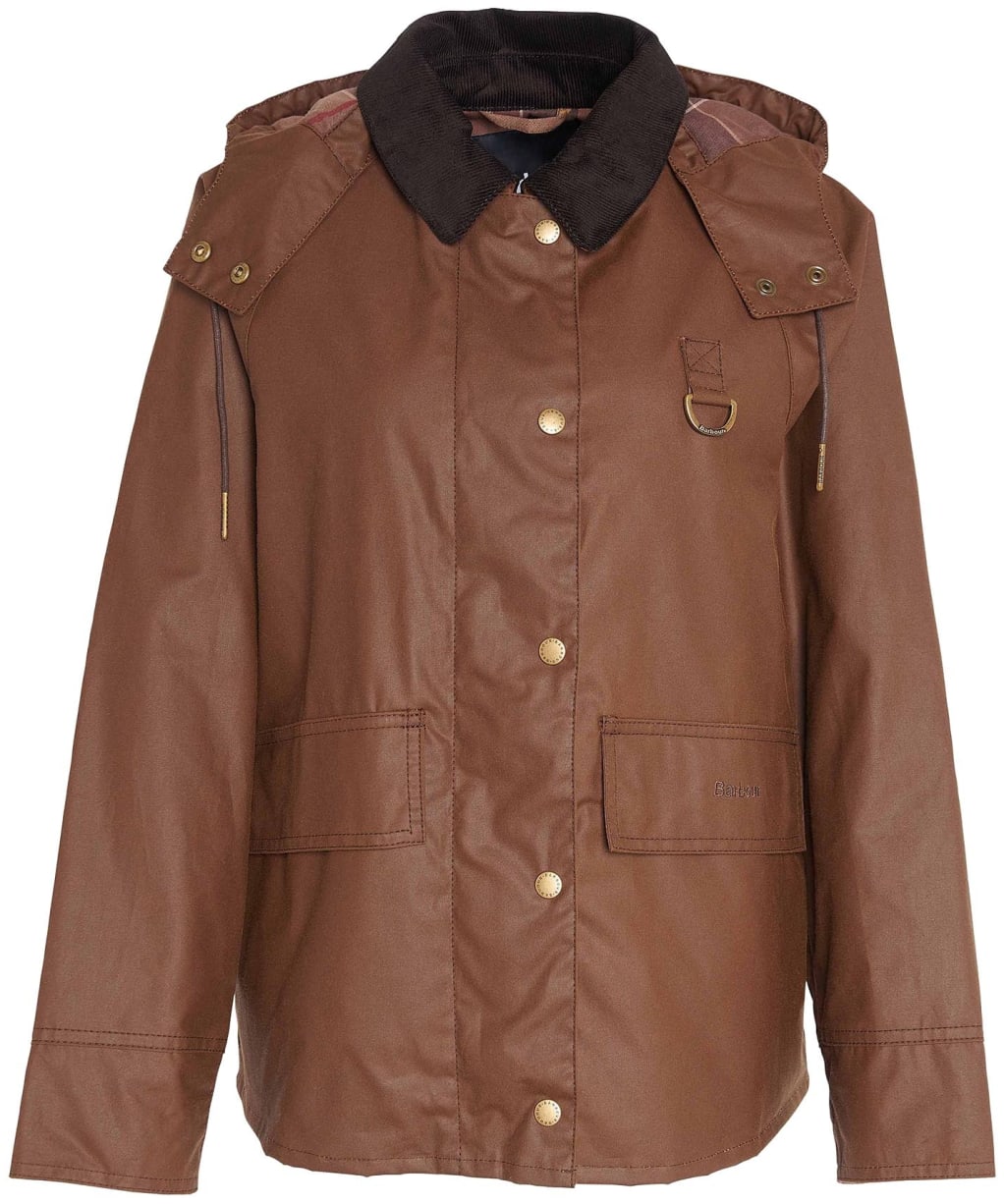 Women’s Barbour Avon Waxed Jacket - BARK/MUTED