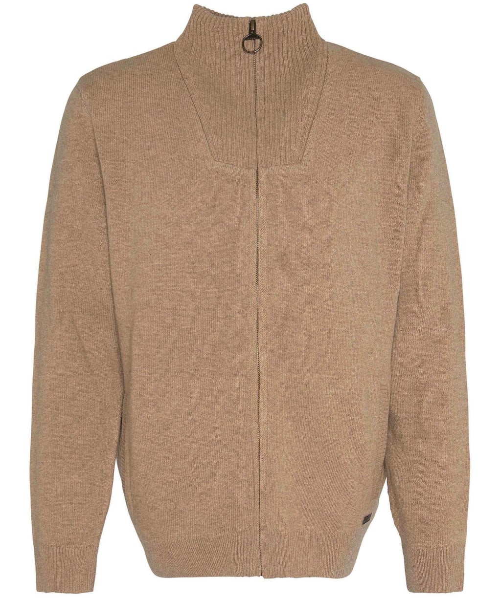 Barbour Nelson Essential Full-Zip Jumper - Stone