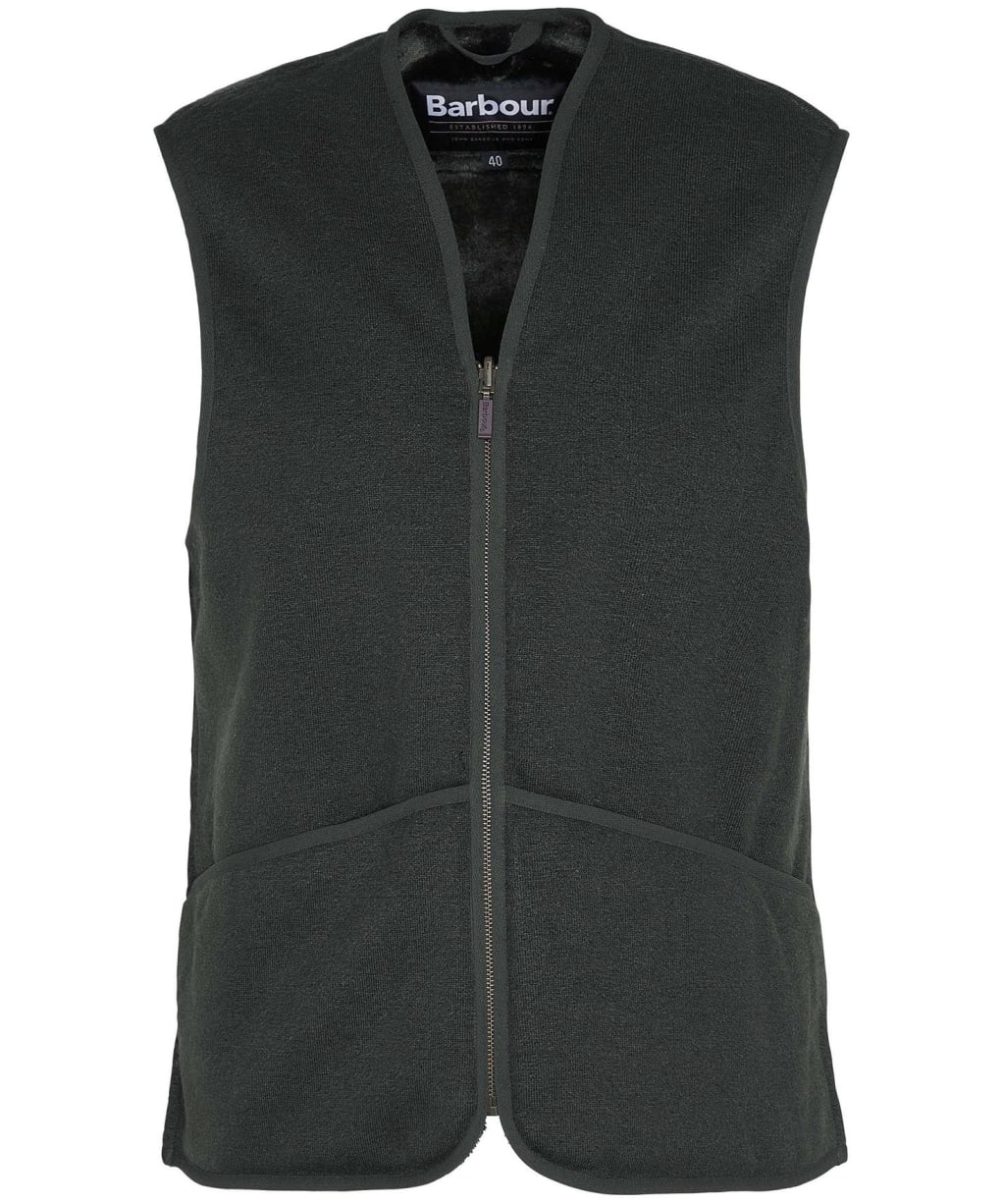Men's Barbour Warm Pile Waistcoat / Zip-In Liner - Sage