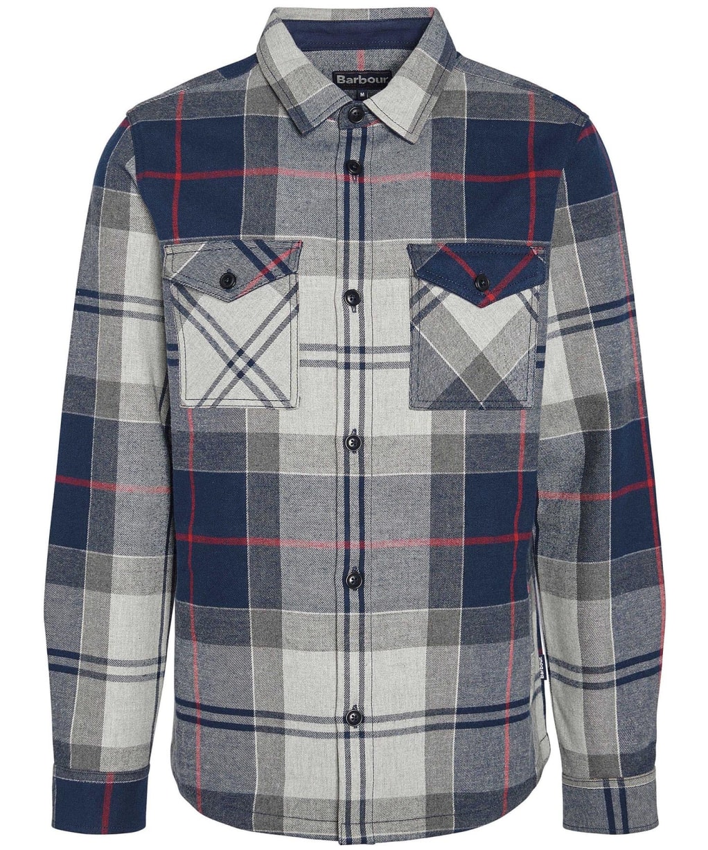 Men’s Barbour Tartan Cannich Overshirt - Blue Granite Tartan