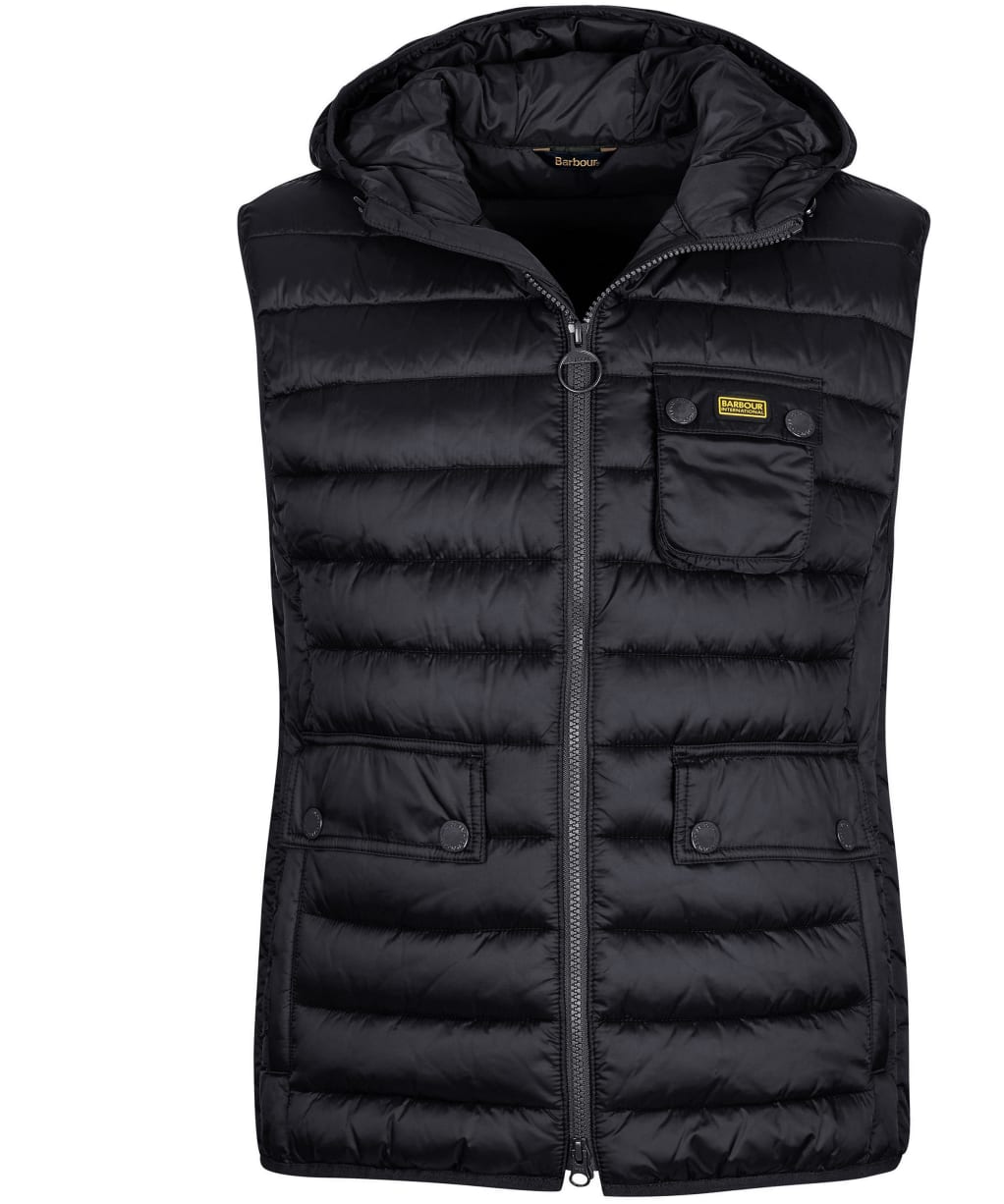 Men's Barbour International Ousten Hooded Gilet - Black