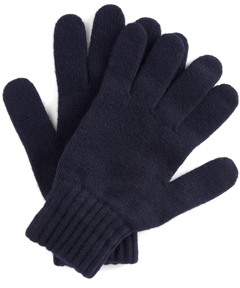 Barbour Lambswool Gloves - Navy