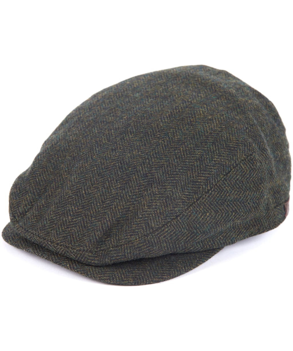 Men's Barbour Barlow Flat Cap - Olive