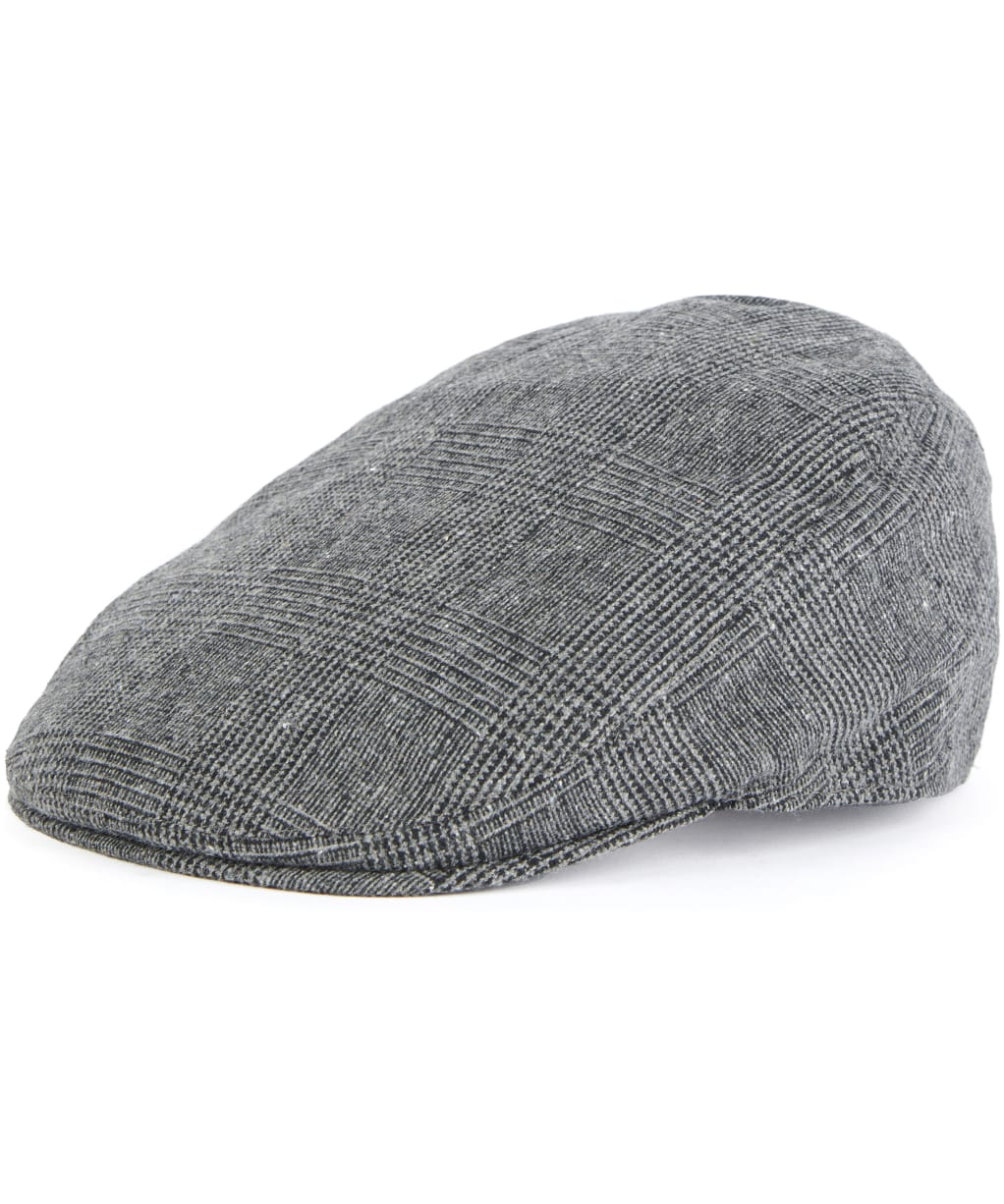 Men’s Barbour Cheviot Flat Cap - Charcoal Check