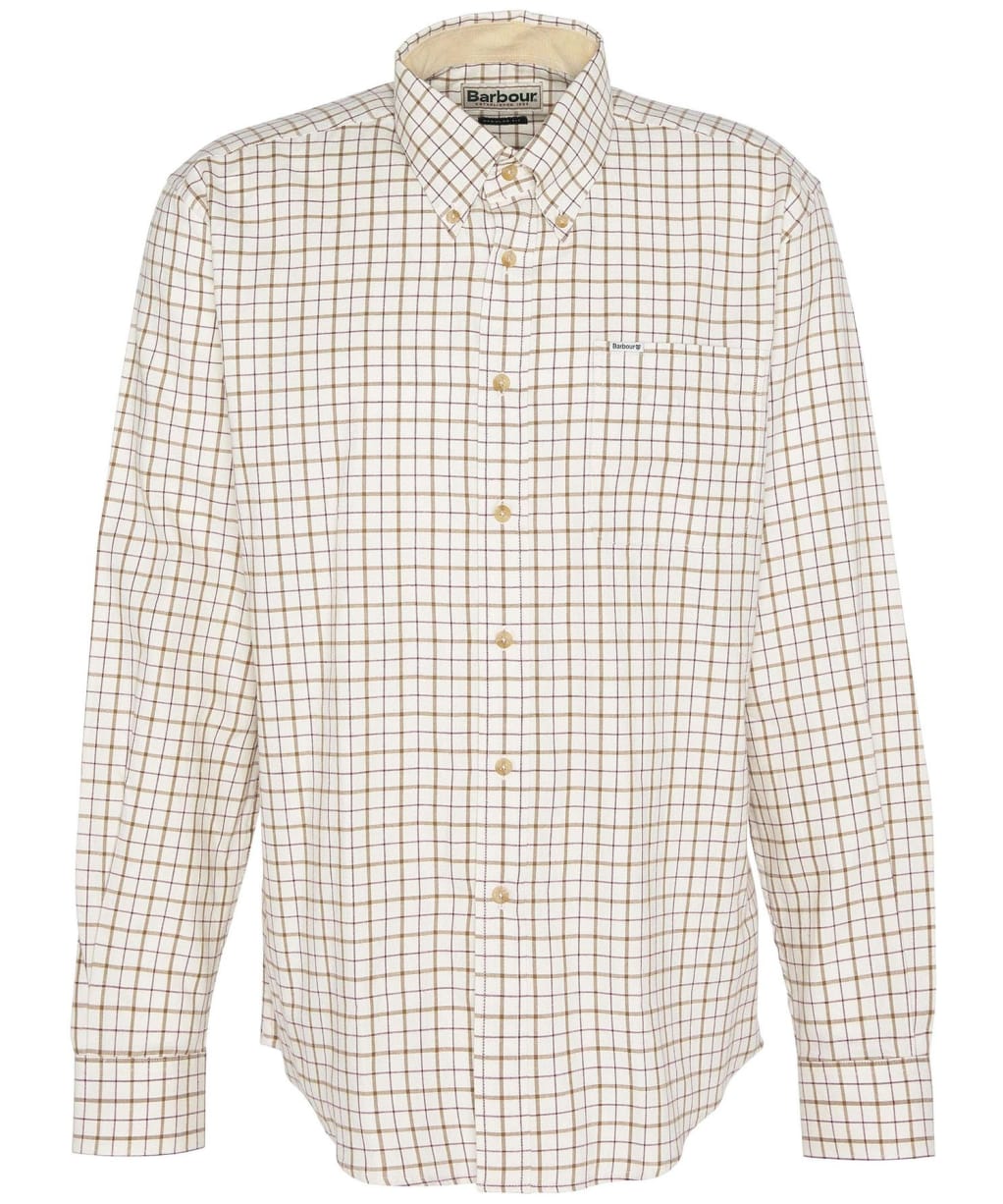 Men's Barbour Bank Check Shirt - Merlot