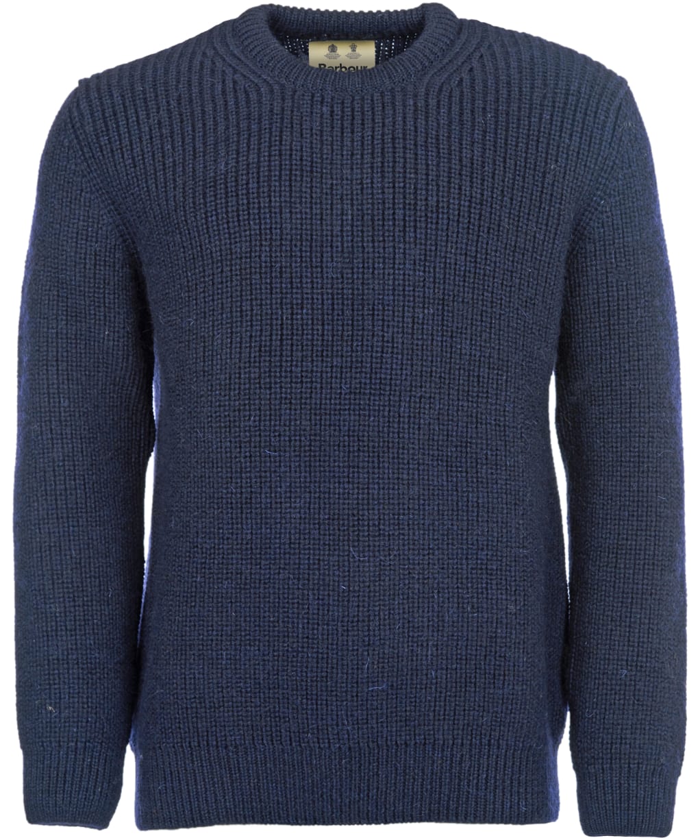 Men's Barbour New Tyne Crew Neck Sweater - Denim