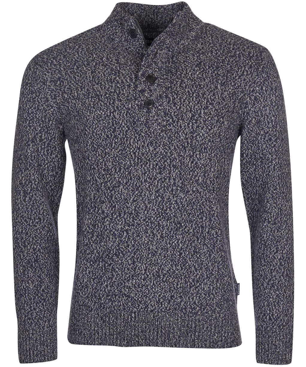 Men’s Barbour Sid Half Zip Knit - Navy Marl