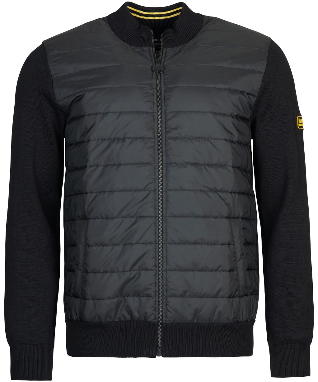 Men's Barbour International Legacy Baffle Zip Thru - Black