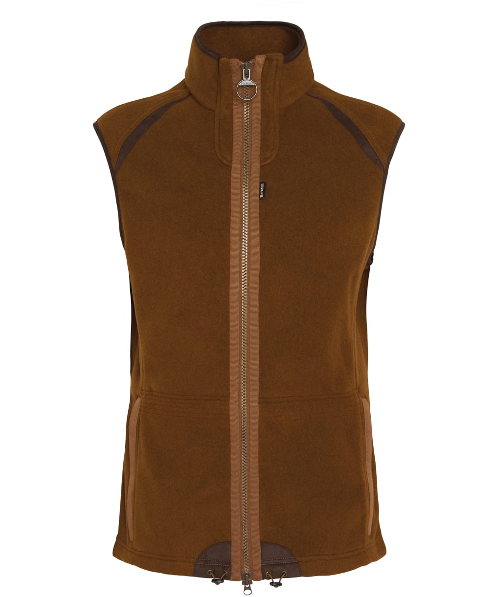 Men's Barbour Langdale Fleece Gilet - Rust Brown