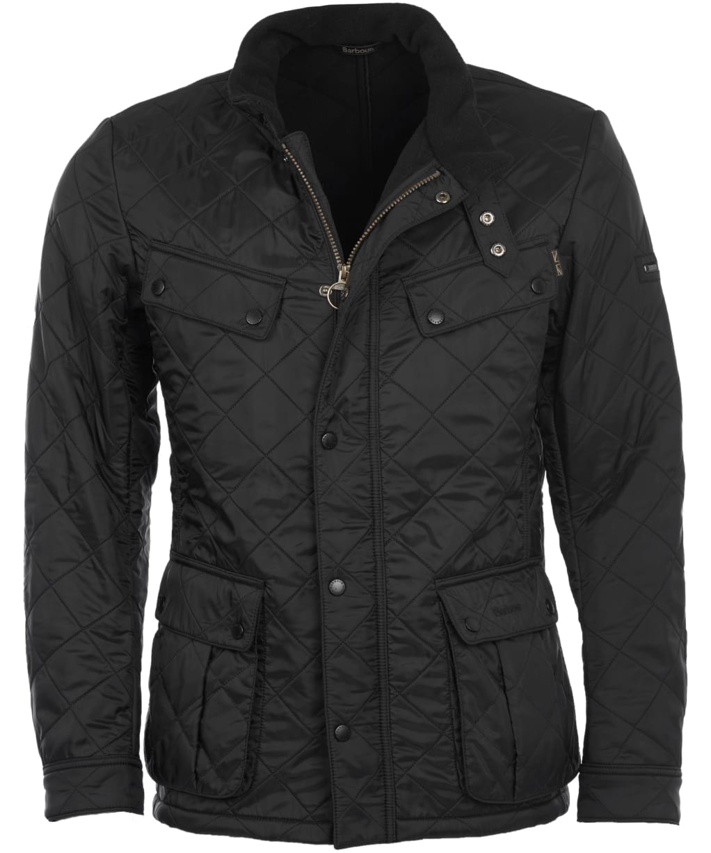 Men's Barbour International Ariel Polarquilt Jacket - Black